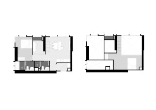 Property floor plan, 2 bedrooms in Park Origin Thonglor No. 11034