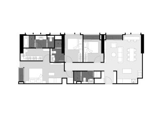 Property floor plan, 3 bedrooms in Park Origin Thonglor No. 11038