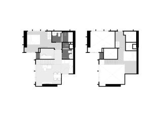 Condominium floor plan, 2 bedrooms in Park Origin Thonglor No. 11033